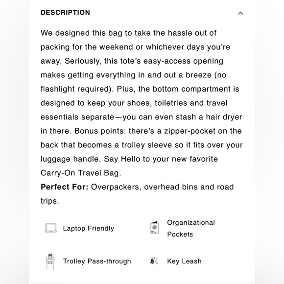 NWT BEIS The Weekender in Maple - Picture 4 of 5